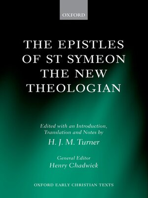 cover image of The Epistles of St Symeon the New Theologian